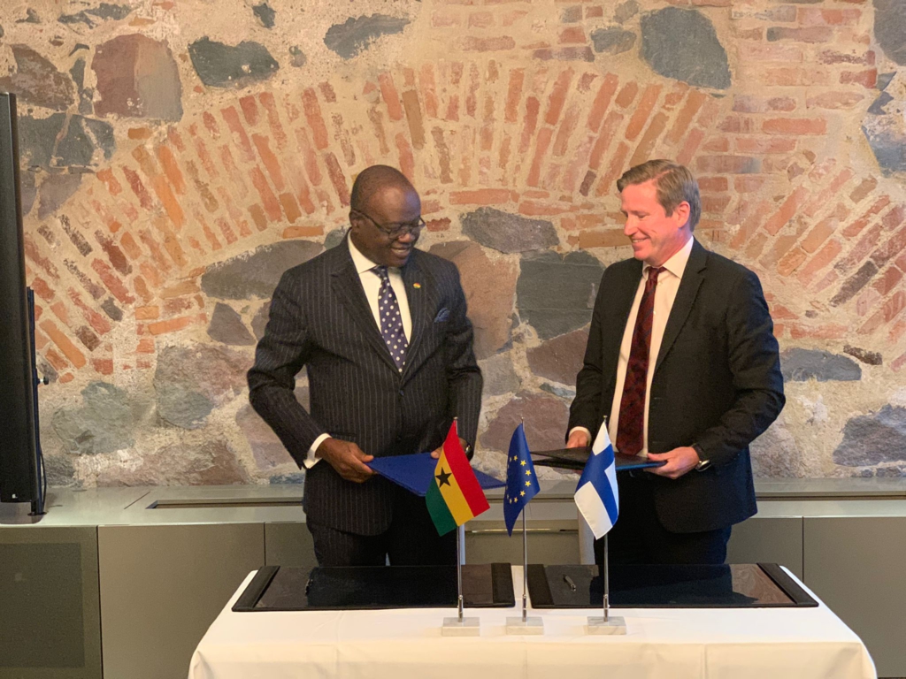 Ghana and Finland sign framework agreement for trade and investment mission