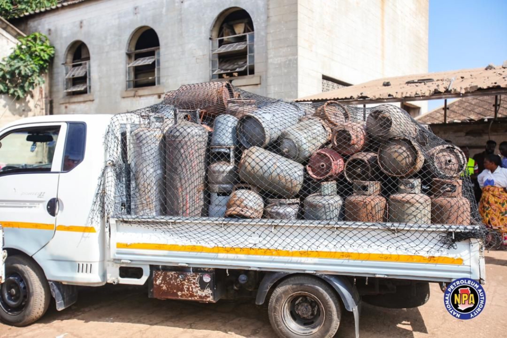 NPA, Security Agencies raid illegal cylinder refurbishing facility