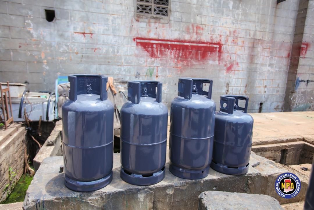 NPA, Security Agencies raid illegal cylinder refurbishing facility