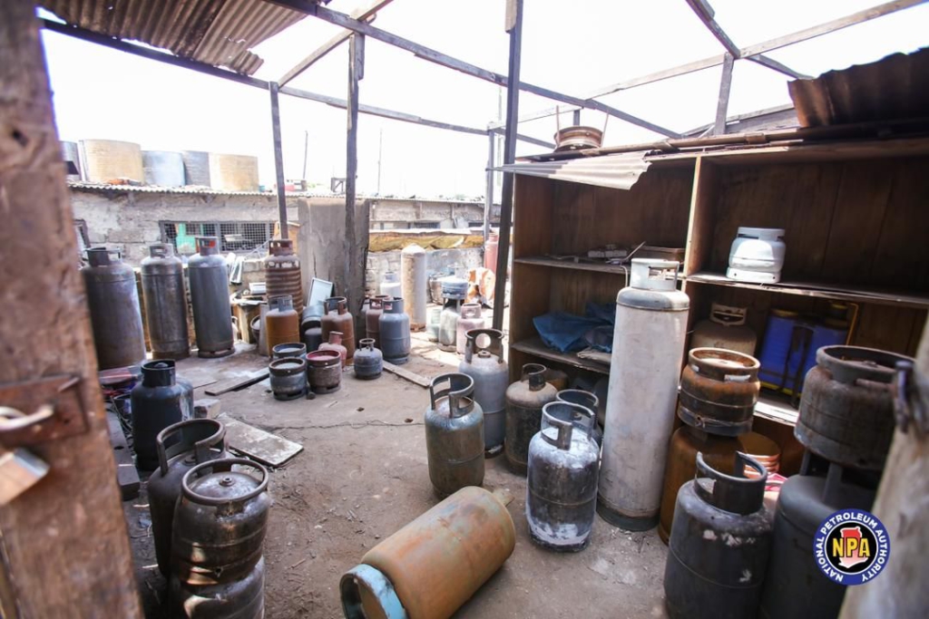 NPA, Security Agencies raid illegal cylinder refurbishing facility