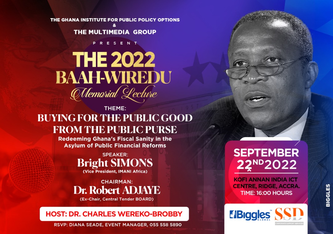 Livestream: Bright Simons speaks at 2022 Baah-Wiredu Memorial Lecture 2 WhatsApp Image 2022 09 22 at 15.30.00