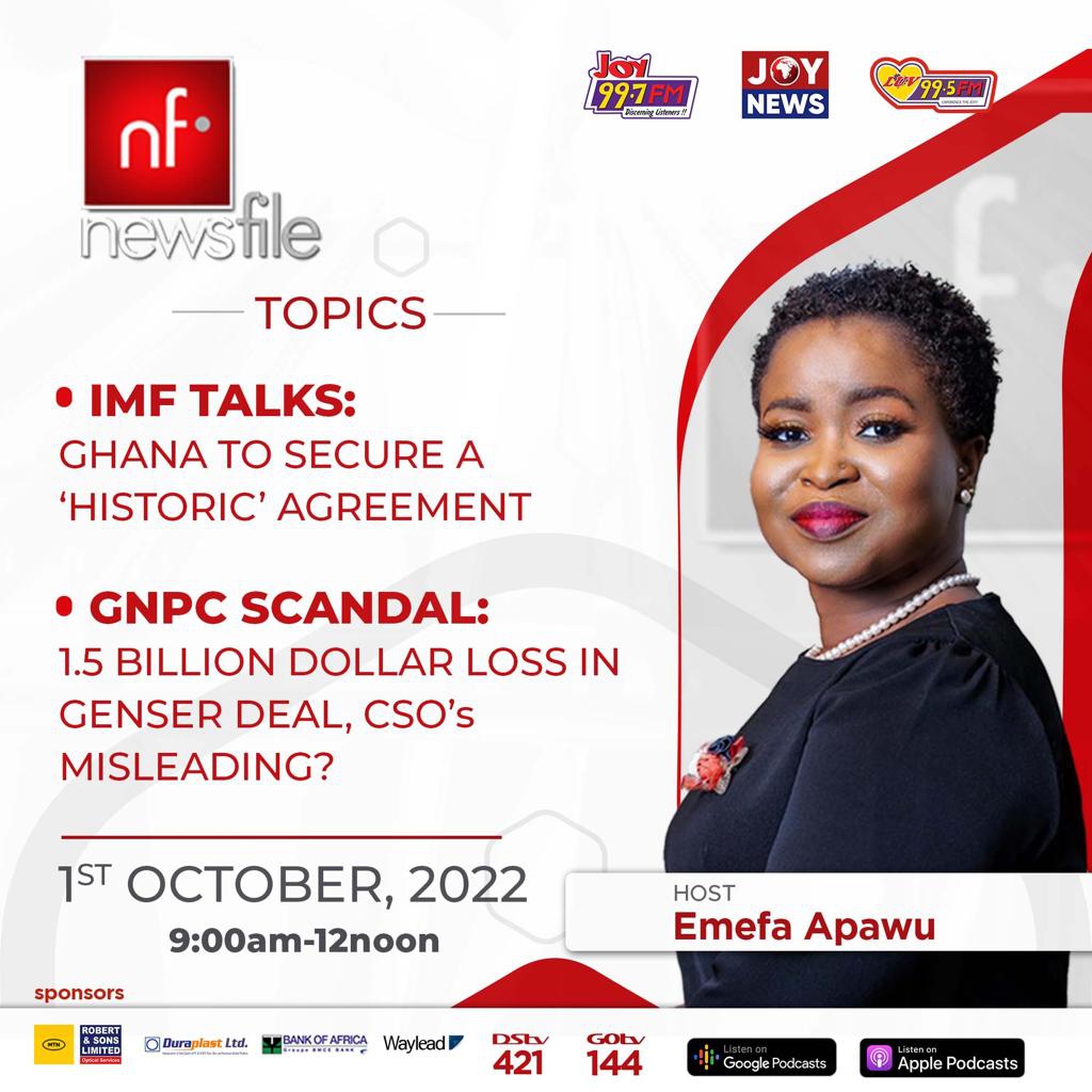 Livestream: Newsfile discusses IMF programme, GNPC’s Genser deal