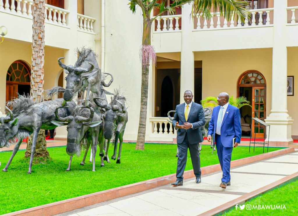 Kenya's President William Ruto hosts Dr Mahamudu Bawumia