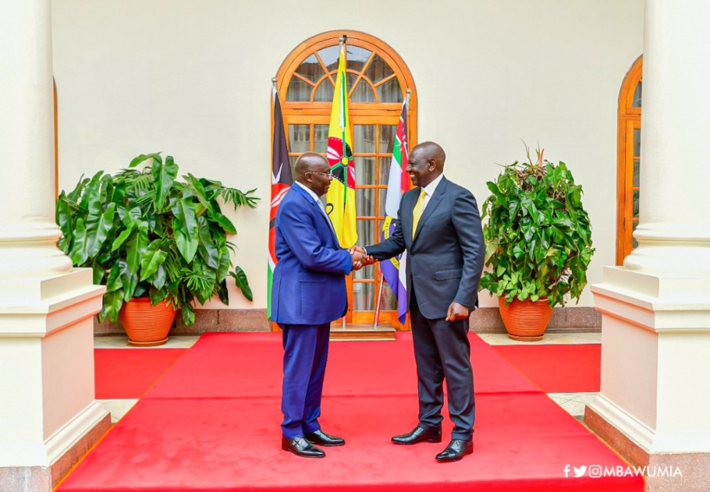Kenya's President William Ruto hosts Dr Mahamudu Bawumia