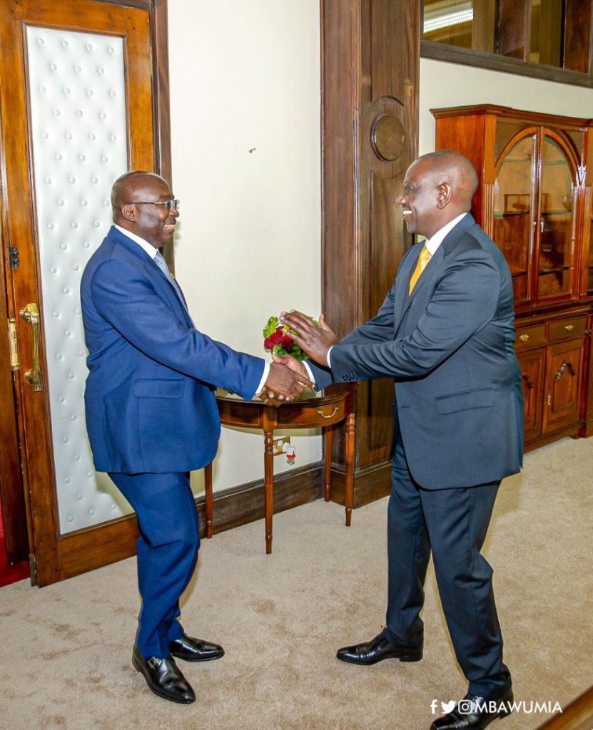 Kenya's President William Ruto hosts Dr Mahamudu Bawumia