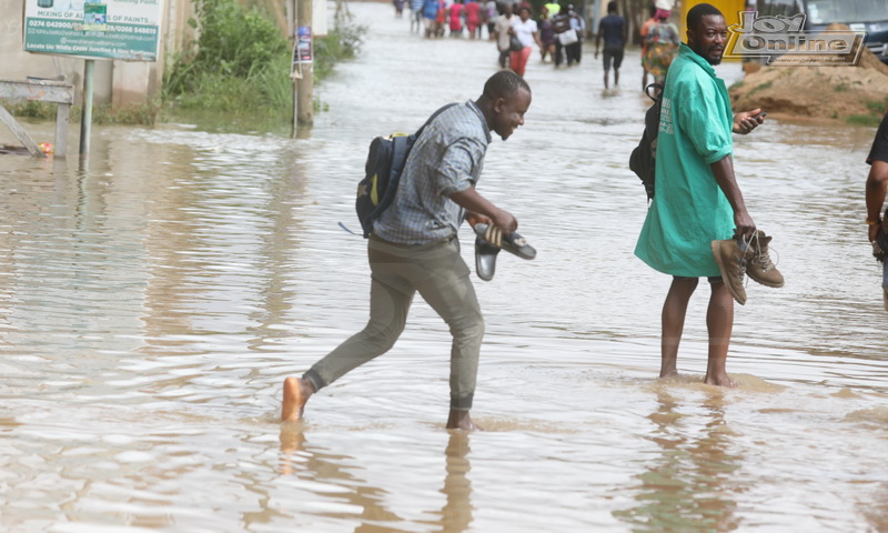 In pictures: Fate of Mallam-Gbawe municipality flood victims hangs in the balance as water level remains high