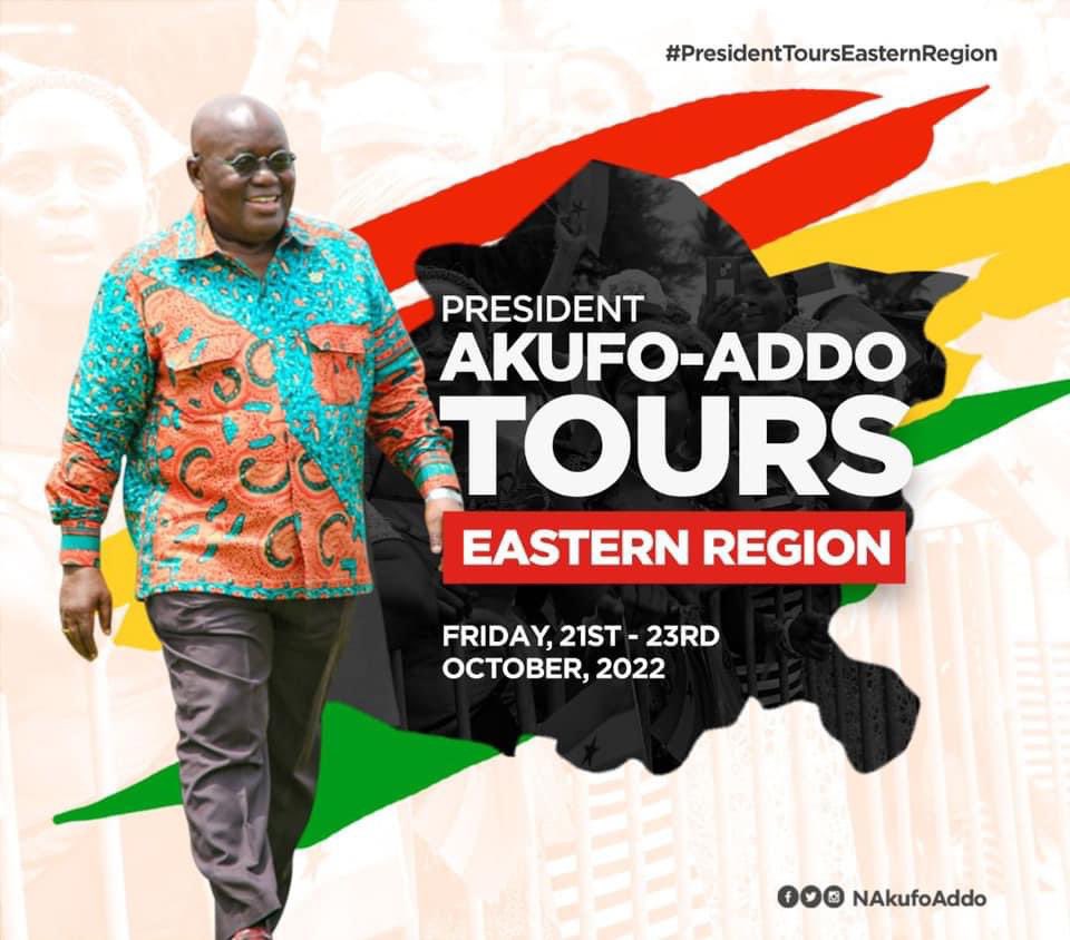 Akufo-Addo embarks on 3-day tour of Eastern Region today