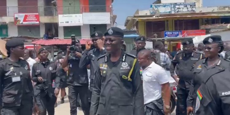 IGP visits Abossey Okai, other areas over GUTA’s closure of shops