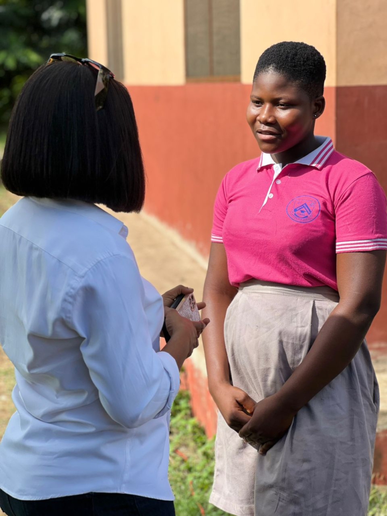 Doreen Avio visits students of Luom Presbyterian Basic School on International Day of Girl Child