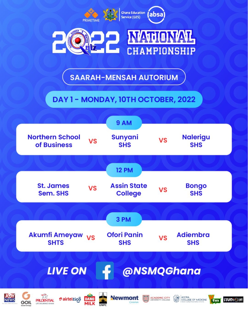 NSMQ 2022 begins today