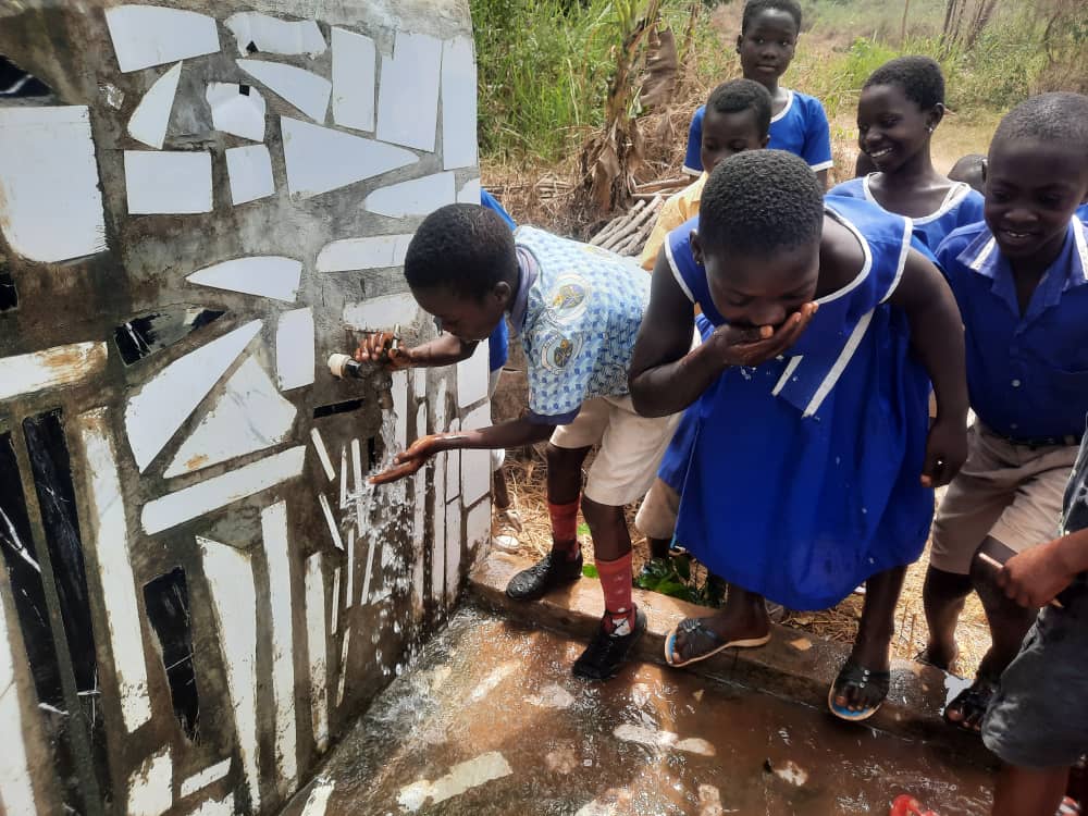 Izwe Savings & Loans builds mechanized borehole for Manya Krobo community