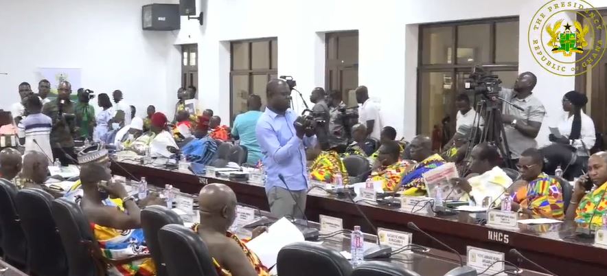 Livestream: Akufo-Addo meets House of Chiefs and MMDCEs over galamsey in Kumasi