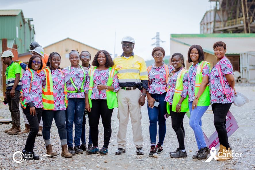 Lady miners in Bogoso Prestea launch RISE campaign against Breast Cancer