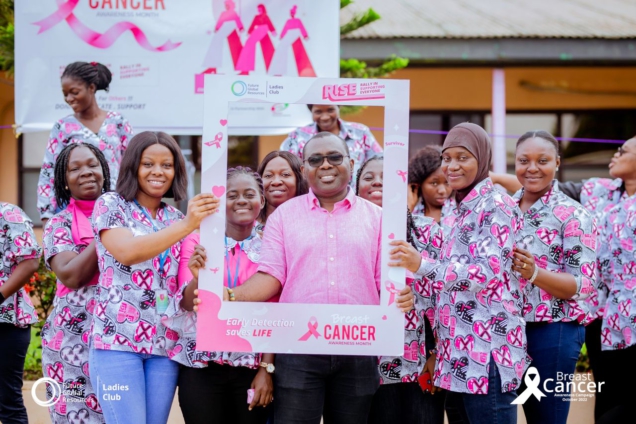 Lady miners in Bogoso Prestea launch RISE campaign against Breast Cancer -  MyJoyOnline