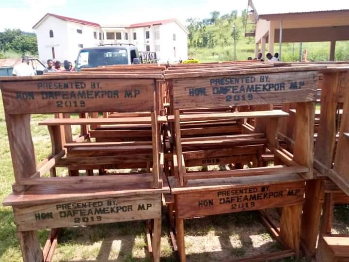 South Dayi MP donates items to support schools in district