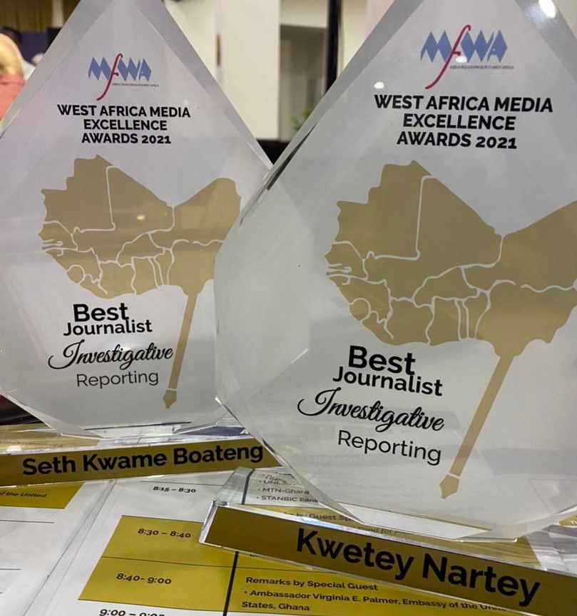 JoyNews' Kwetey Nartey, Seth Kwame Boateng crowned best investigative journalists in West Africa