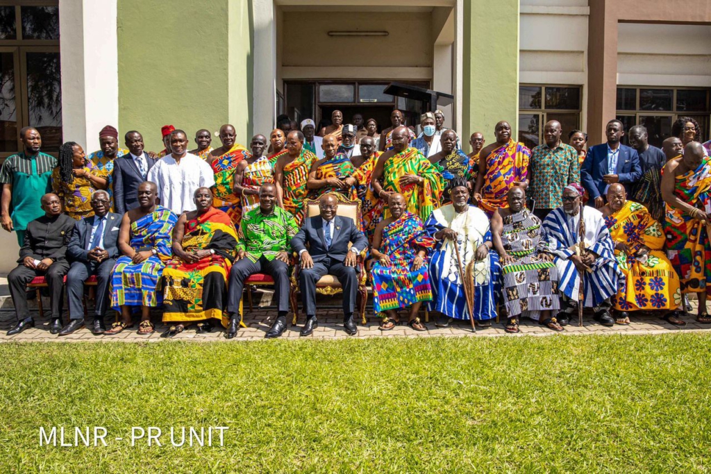 Akufo-Addo calls on chiefs, MMDCEs to actively rally behind government to curb illegal mining