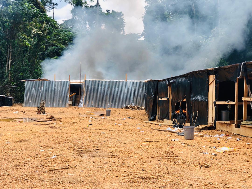 Tano Nimiri Forest Reserve: Site structures belonging to Wontumi's mining company destroyed