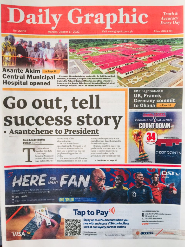 Today's front pages: Monday, October 17, 2022 Today's front pages: Monday, October 17, 2022