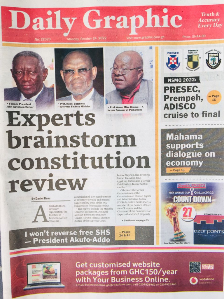 Today's front pages: Monday, October 24, 2022 Today's front pages: Monday, October 24, 2022