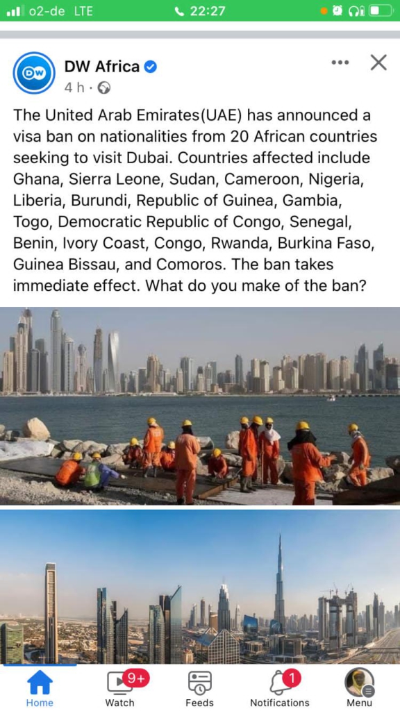 UAE bans nationals of Ghana, 19 others from visiting Dubai UAE bans nationals of Ghana, 19 others from visiting Dubai