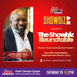 Ruddy Kwakye, Panji Anoff, Stonebwoy, Trigmatic named speakers for Showbiz Roundtable