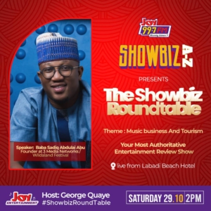 Ruddy Kwakye, Panji Anoff, Stonebwoy, Trigmatic named speakers for Showbiz Roundtable