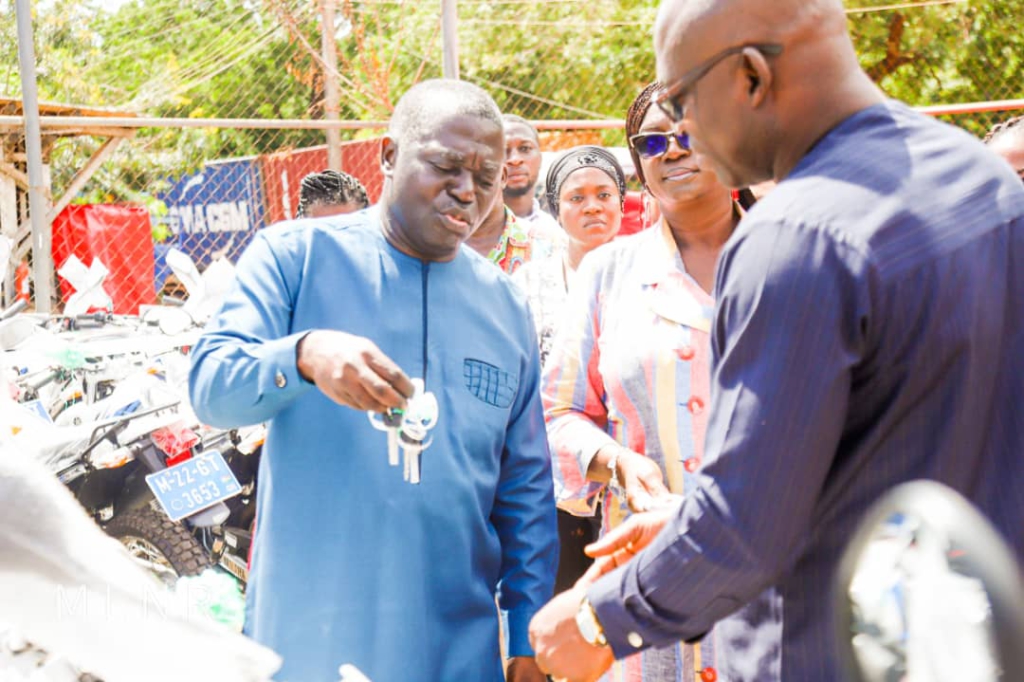 Deputy Lands Minister commissions 70 motorbikes for forest range supervision