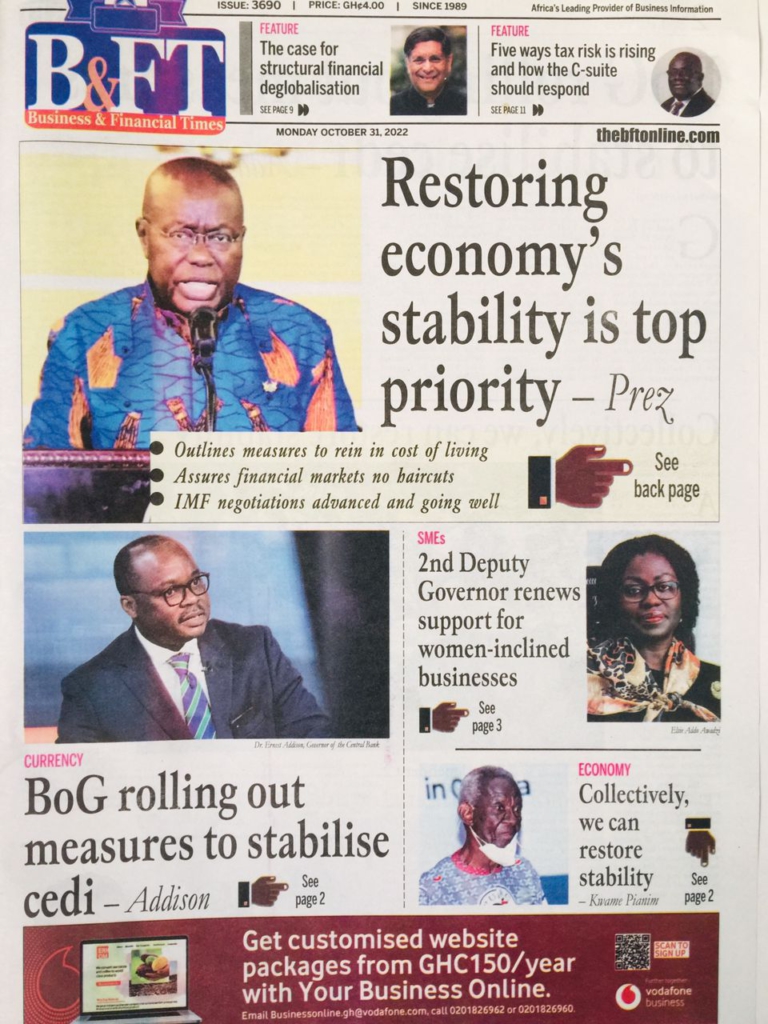 Today's front pages: Monday, October 31, 2022 Today's front pages: Monday, October 31, 2022