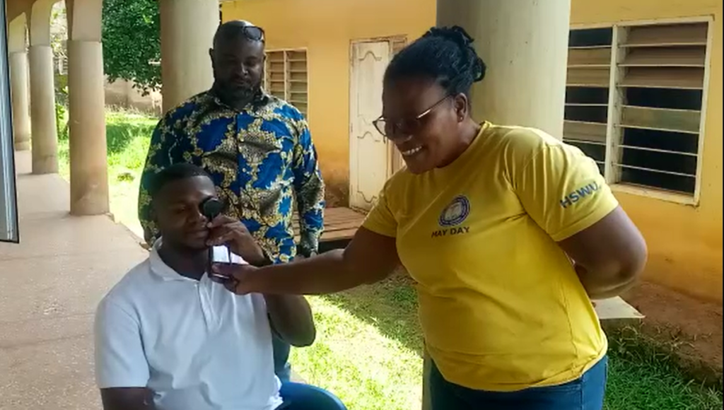 Over 500 Sankore residents receive free eye screening and reading glasses to improve their eyesight
