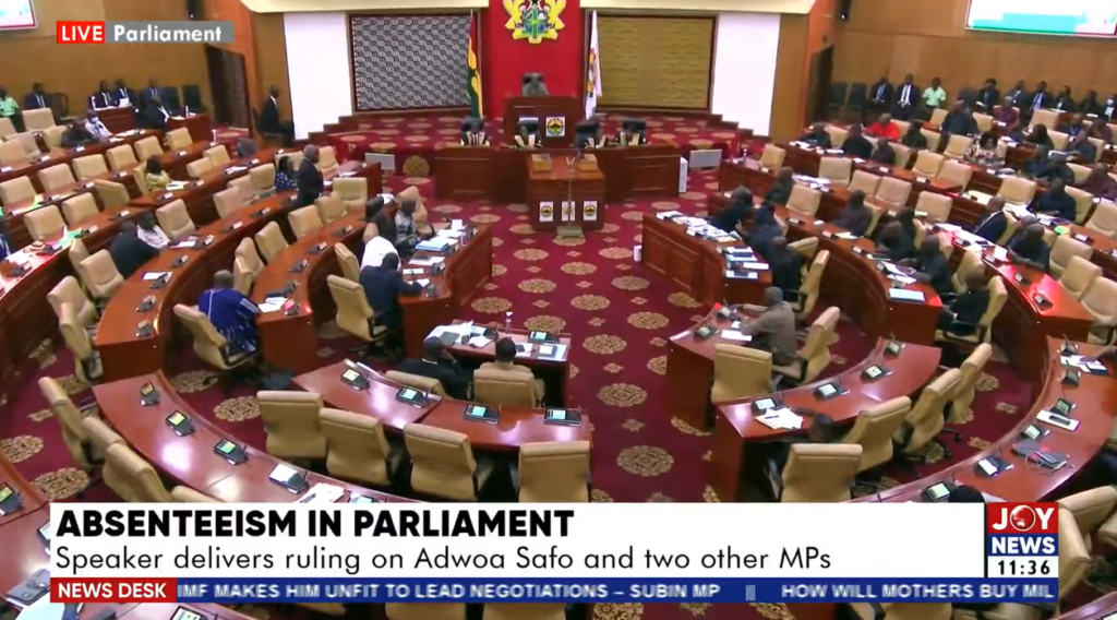 Majority Leader clashes with Speaker over decision to subject Adwoa Safo's fate to vote