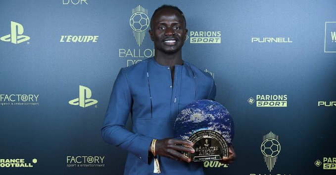 Sadio Mane makes Ballon D’Or history with podium finish