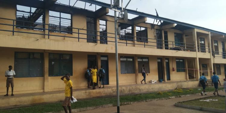 8 students of Koforidua Technical Institute injured as fire destroys boys' dormitory