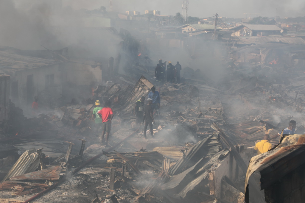 Kantamanto Market: Heartbreak as fire consumes goods, stalls