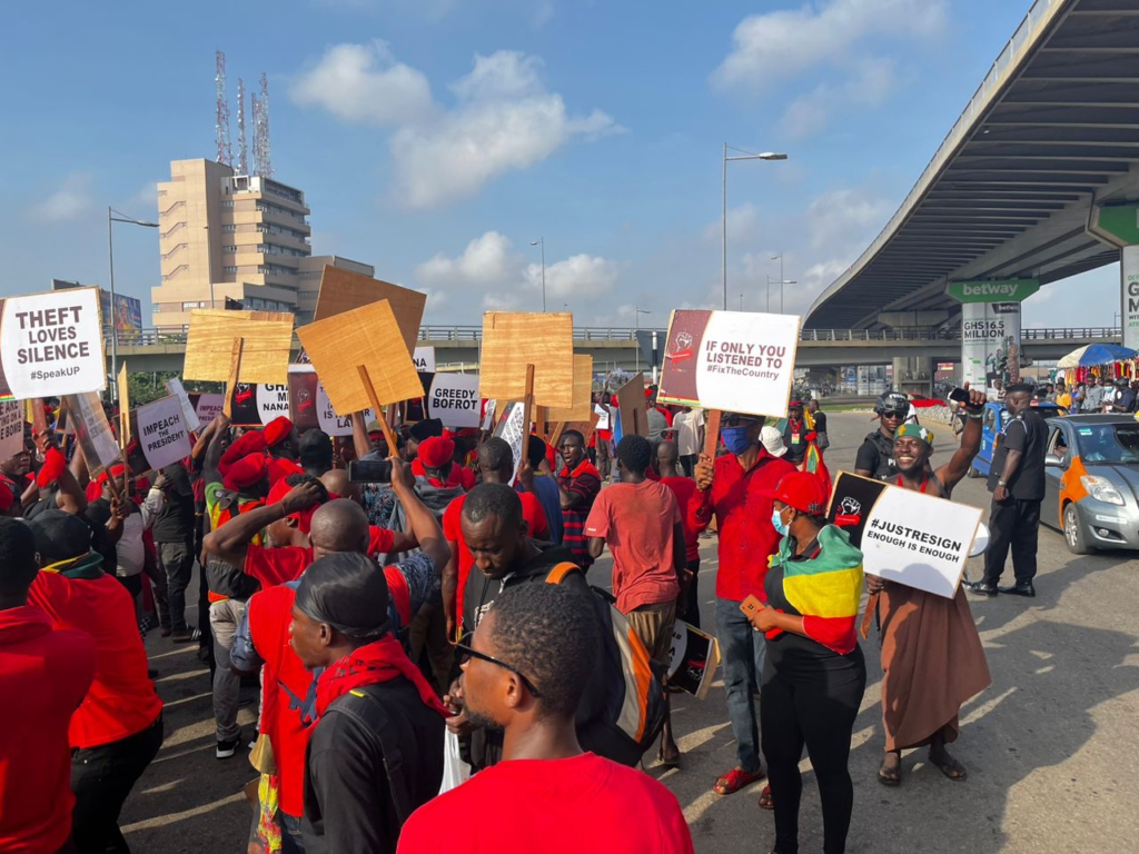 'Ku Me Preko' demonstrators hit streets of Accra to protest economic hardships