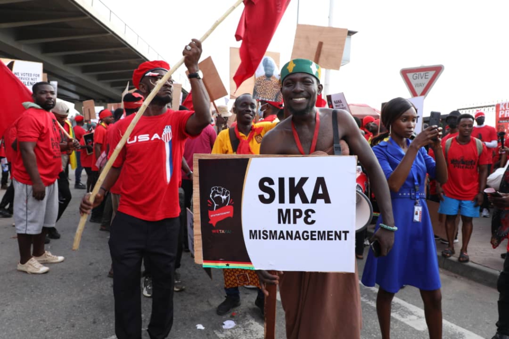Photos: Barker-Vormawor joins Martin Kpebu and others for 'Ku Me Preko' demo