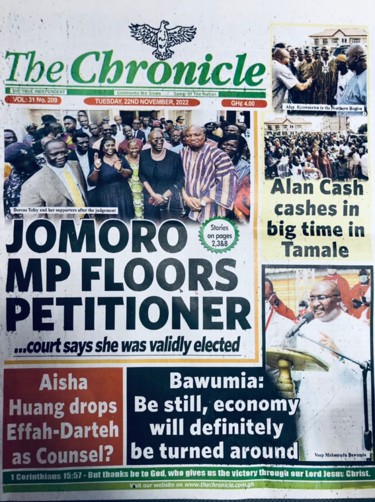 Today's front pages: Tuesday, November 22, 2022 Today's front pages: Tuesday, November 22, 2022