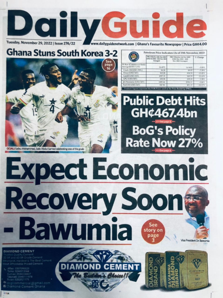 Today’s front pages: Tuesday, November 29, 2022 Today’s front pages: Tuesday, November 29, 2022