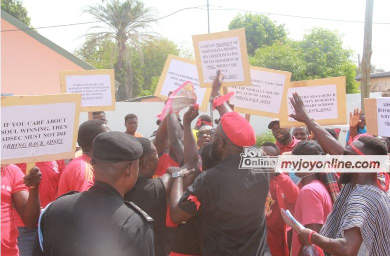 SDA Church youth protest dissolution of the only SDA SHS in Northern Region