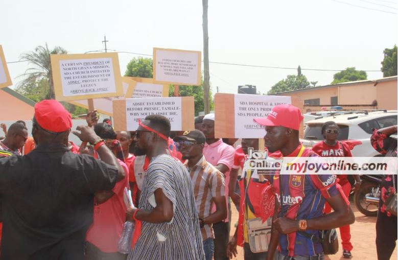 SDA Church youth protest dissolution of the only SDA SHS in Northern Region