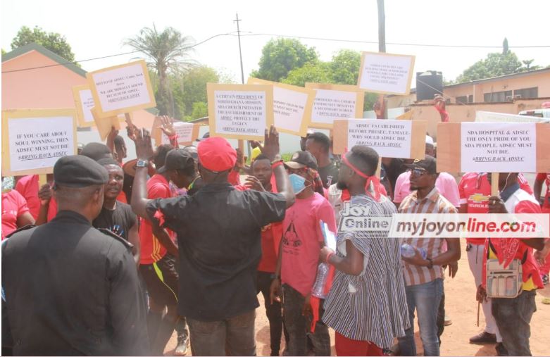 SDA Church youth protest dissolution of the only SDA SHS in Northern Region