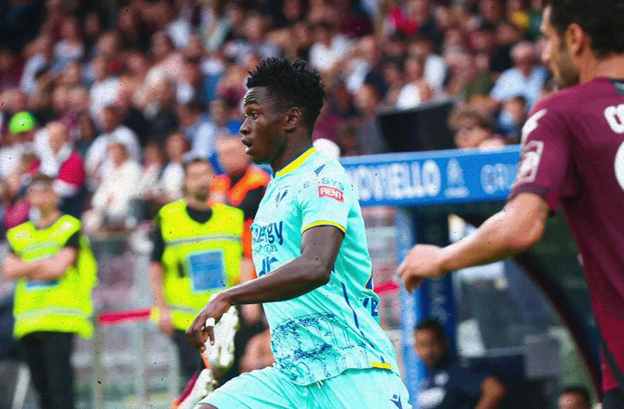 Youngster Ibrahim Sulemana starts for Hellas Verona against Juventus
