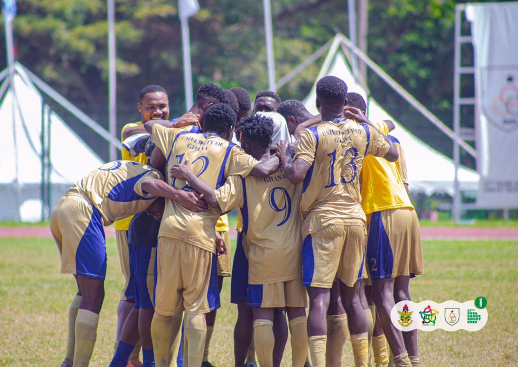 KNUST soccer team sets up a blockbuster final against UG soccer team at 27th GUSA Games