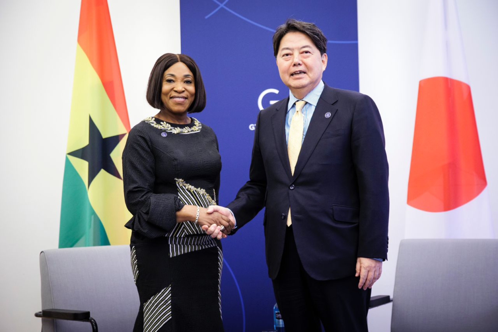 Shirley Ayorkor Botchwey participates in outreach session of the G7 foreign ministers meeting