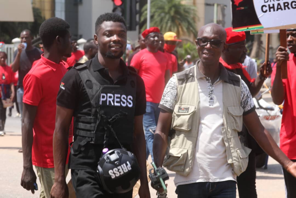 JoyNews' Latif Iddrisu's JSI revolutionises frontline reporting as journalists step out in riot gear