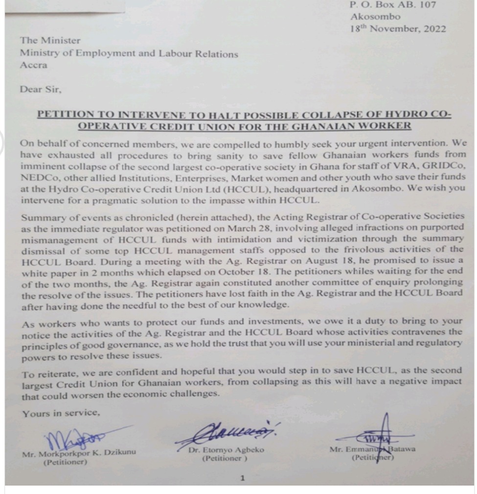Save our funds and investments - Concerned members of HCCUL Save our funds and investments - Concerned members of HCCUL