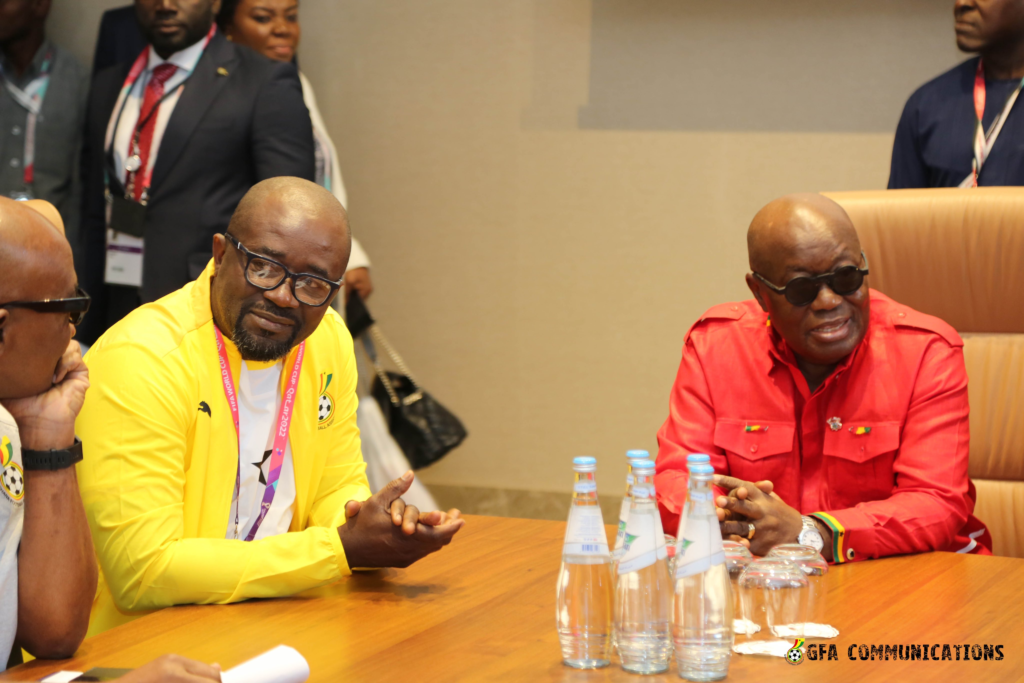 Photos: Akufo-Addo visits Black Stars ahead of Portugal game