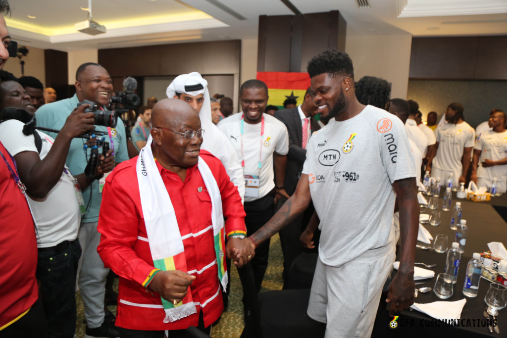 Photos: Akufo-Addo visits Black Stars ahead of Portugal game