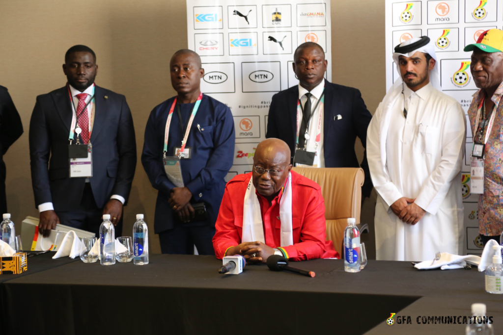 Qatar 2022: Akufo-Addo visits Black Stars ahead of Portugal game [Photos]