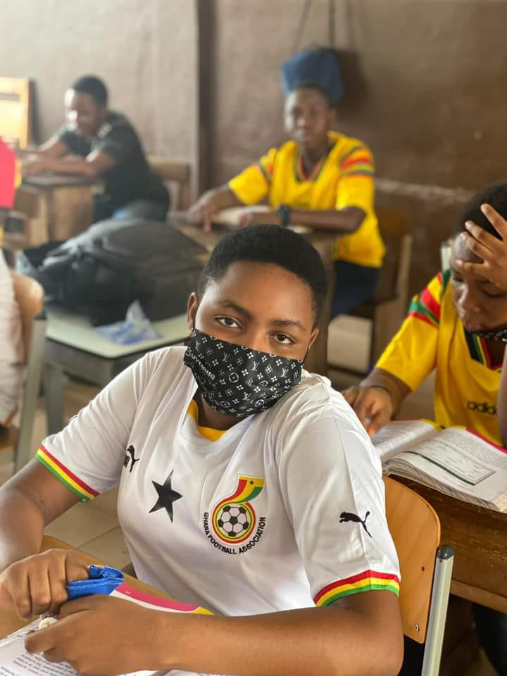 Students of Solomon Bennett wear Black Stars jerseys to school as show of patriotism